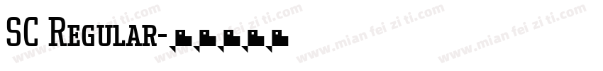 SC Regular字体转换